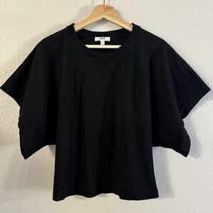 Agolde Britt Tee T Shirt Black Womens size XL